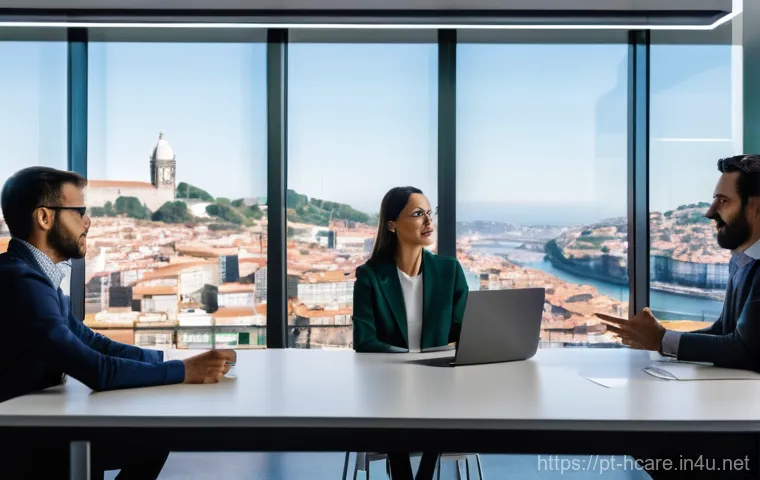 건강관리사 이직 준비 체크리스트 - **Prompt:** A young Portuguese healthcare professional, gender-neutral, in their late 20s to early 3...