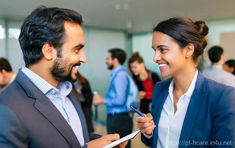 건강관리사 이직 준비 체크리스트 - **Prompt:** A dynamic scene set in a sleek, modern Health Tech startup office in Porto, Portugal. A ...